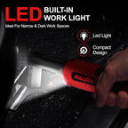 Electric Ratchet Wrench Set,12V Cordless Ratchet Wrench 3/8", 400 RPM Power Ratchet Tool Kit with LED Light, 7 Sockets, 1/4" adapter, 2 Packs 2000mAh Lithium-Ion Battery and Fast Charger