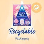 Astonish Foaming Pink Peony Toilet Bowl Cleaner 2 Pack - Deep Cleaning Limescale, Calcium & Rust - No Bottle, Removes Hard Stains (2 Boxes, 16 Tablets)