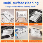 Clip on Mini Mop for Kitchen Counter & Floor – No Wash & Cloth Changing Lazy Mop | Automatic Gripping & Zero-Touch Snap-Grip System with 20 Cloths