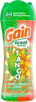 Gain Tango 2-in-1 Laundry Scent Booster Beads, Apple and Mango Scent, 10.7 OZ, Laundry Beads with Dual Scents Plus All Day Freshness