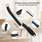 Cleaning Brush-Hard Crevice Cleaning Brushes, Multifunctional Window Groove Brushes, Grout Brush, Cleaning Tool for Bathroom, Kitchen, Toilet, Tile, Sink, Home (6, Green)