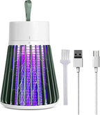 Bug Zapper Outdoor,Electric Mosquito Zapper Portable Camp Mosquito Killer,Rechargeable Indoor Fly Zapper,Electric Fly Zapper,Fly Traps,Flying Insects Zapper Indoor Outdoor (Green)