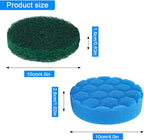 Electric Spin Scrubber Replacement Brush Heads Set, 10 Piece Replacement Brush Cleaning Kit for Cordless Power Scrubber, for Household Cleaning Brushes Kitchen Bathroom Floor Tile Car