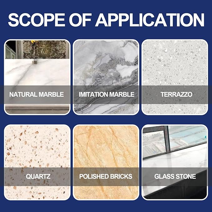 Granite & Marble Polishing Cream – Surface Repair Compound for Countertops, Showers & Floors – Scratch & Dullness Remover, Restores Shine on Quartz, Travertine & Natural Stone – 2.2LB