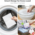 BellaLuce Sensitive Skin Laundry Detergent Sheets, 200 Loads (100 Count) - Hypoallergenic & Fragrance Free Washing Strips, Gentle for Baby, Travel & Dorm Essentials