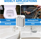 8 Pack Pumice Stone, Gray Pumice Stone for Toilet Bowl Cleaning, Scouring Stick for Cleaning Toilet, Bathroom, Kitchen Sink, Grill (Gray)