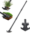 Garden Hoe,2 in 1 Heavy Duty Scuffle Weeding Hoe Garden Tool with Shaped Edge, 45 inch Long Handle, Hand Weeding Rake Action Hoe for Weeding Gardening Grass Weed Moss Removal