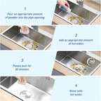 Powerful Sink Drain Cleaner - Fast Foaming Pipeline Dredging Agent for Kitchen Sink,Bathroom & Shower,Toilet Pipes (4pcs, sky blue)