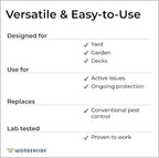 Wondercide - Outdoor Pest Control Spray with Natural Essential Oils - Mosquito, Ant, Insect Repellent, Treatment, Killer - Safe Around Pets Kids 32 oz