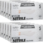 ForPro Disposable Nitrile Gloves, Chemical Resistant, Powder-Free, Latex-Free, Non-Sterile, Food Safe, 4 Mil