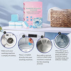 48-Pack Washing Machine Cleaner Tablets for the Front Load and Top Load Compatible Descaler Pods for Laundry Tub, Drum and Gasket Septic Safe, Fresh Scent
