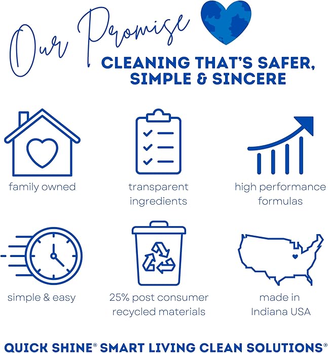 Quick Shine Hard Surface Pet Floor Cleaner 27 oz | Ready to Use, Removes Dirt, Streak Free, No Rinse | Hardwood, Laminate, Luxury Vinyl Plank LVT, & Tile | Safer for Kids, Pets & Our Environment