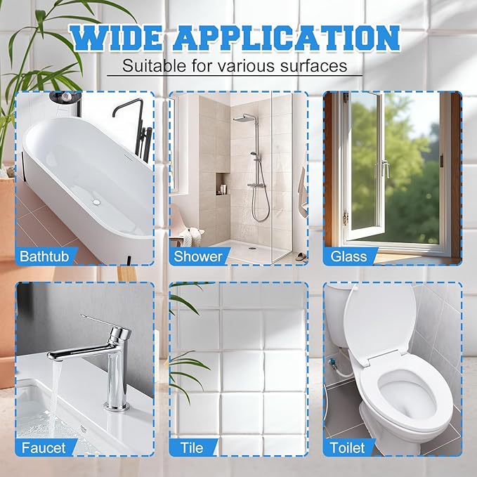 ZenyCblu Bathroom Descaler Foam Cleaner, 2025 New Bathroom Descaler, Bathtub Cleaner,Stubborn Stains Cleaner,All Purpose Bathroom Cleaner Foam Spray for Home Kitchen(2pcs)