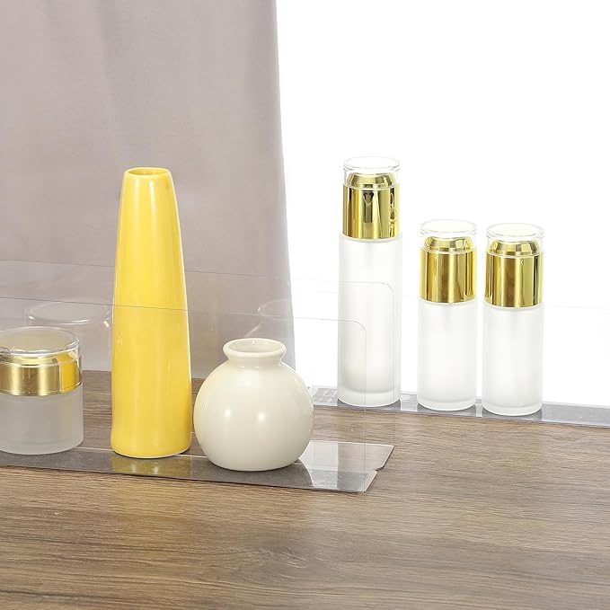 PATIKIL 4 Pack Shelf Dividers for Closet Organization, 11.1x1.6x4 Acrylic Magnetic Closets Separator Kitchen Cabinet Shelves Under Bed Blocker for Bedroom Kitchen Office, Clear