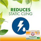 Arm & Hammer Dryer Sheets Professional, Free and Clear, Box of 100 Sheets, (Case of 6)