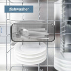 Utensil Drying Rack, 2 Pack Stainless Steel Utensils Holder Dishwasher Silverware Basket, Compact Dish Rack Chopsticks Spoons, Forks, Knifes Drainer Basket Organizer for Kitchen Counter