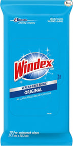 Windex Glass and Multi-Surface Cleaning Wipes, 28 Count - Pack of 6 (168 Total Wipes)