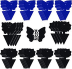 USKICH Sticky Traps Gnat Killer Fruit Fly Traps Non-Toxic and Odorless Fungus Gnat Traps Insect Traps Black Sticky Trap for Indoor and Outdoor Plants（48Pcs Black）