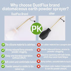 Powder Duster Large Diatomaceous Earth Bulb Duster (White)