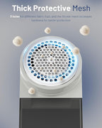 BEAUTURAL Fabric Shaver, Rechargeable Lint Remover, Electric Portable Sweater Defuzzer with 3 Speeds, 6 Leaf Blades, Digital LED Display, Remove Pilling for Clothes, Furniture, Sweater, Couch, Blanket