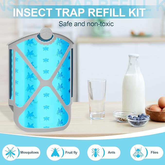 Insect Trap Refill Kit & 16 Cartridges, Compatible with ZEVOM364(16Pcs)