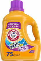 Arm & Hammer Plus OxiClean Odor Blasters Fresh Burst, 75 Loads Liquid Laundry Detergent, 118.1 Fl oz
