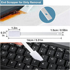 Ouligay 40PCS Disposable Crevice Cleaning Brushes Crevice Cleaning Tools Crevice Hole Brush Disposable Toilet Brush Keyboard Scrub Brush for Window Groove,Door Track, Keyboard,Grooves(White)