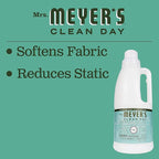 MRS. MEYER'S CLEAN DAY Liquid Fabric Softener Bottle, Basil Scent 32 Fl oz (Pack of 4)