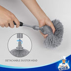 MR.SIGA Microfiber Delicate Duster Refills, Detachable and Washable Duster Head, 2 Pack