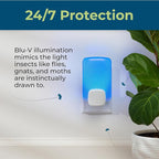 Wondercide - Flying Insect and Fly Trap - Indoor Bug Catcher for Fruit and House Flies, Gnats, Moths, and Mosquitoes - Starter Kit for Home and Kitchen - 2 Plug-in Lights and 2 Cartridges