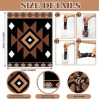 36 Pack Western Aztec Reusable Cleaning Cloths Washable Cotton Kitchen Towels for Home(Brown)