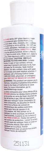 Rutland White Off, Gas Fireplace Glass Cleaner Cream, 8 Fl Oz