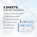 FREY Naturally Scented Dryer Sheets - Fabric Softener for Soft, Fresh & Clean Clothes (2-pack, Bergamot Beach)