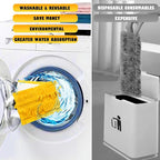 8 Pack Power Mop Refills, Compatible with Swiffer PowerMop & Wood Mops, Reusable, Used for Floor Cleaning