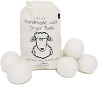 Wool Dryer Balls XL 6-Pack - 100% Pure New Zealand Wool, Ecoigy Natural Fabric Softener, Reduces Wrinkles & Drying Time, Ideal for Essential Oils, Dryer Sheets Alternative,Dryer Balls Laundry Reusable