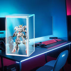 1 Pack Extra XXXXX-Large 13.8”x 12.2”x 23.6" Acrylic Display Case Long Tall Boot Shoe Storage Box Clear Giant Figure Collection Showcase with Magnetic Lid