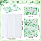 Geyee 50 Packs Facial Tissue Travel Packs Disposable Pocket Tissues for Wedding Guest Travel School Purse Home Supplies, 500 Sheets 3 Ply(Leaves)