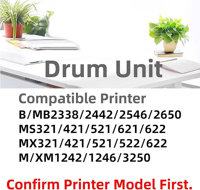 HAO SHI XIANG 56F0Z00 56F0Z0E Remanufactured 56F0ZA0 Imaging Unit Compatible with MS321 MS421 MS521 MS621 MS622 MX321 MX421 MX521 MX522 MX622 B/MB2338/2442/2546/2650 Printer