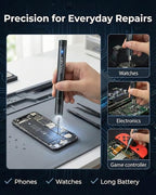 Mini Electric Screwdriver Set – 57 in 1 Precision Cordless Rechargeable Driver with LED & 48 Magnetic Bits – Compact Power Tool for Electronics, DIY & Home Repair