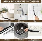 3P Crevice Cleaning Brush Hard Bristle Crevice Grout Cleaner Brush Thin Brush Gap Grout Cleaner for for Household Use, Bathroom, Kitchen