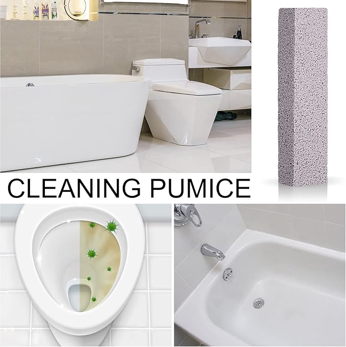 Chinco 72 Pack Pumice Stick for Cheaning, Pumice Scouring Stone Pad Removing Stain Grime Without Leaving Scratches for Kitchen Oven Stove Home Bathroom Toilet Pool House Cleaning Supplies