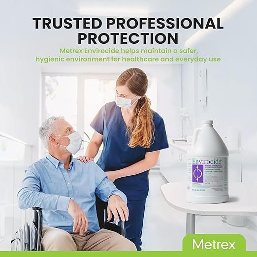Metrex Envirocide Ready-to-Use Surface Disinfectant Cleaner & Decontaminant – Broad-Spectrum Formula, for Healthcare, Institutional & Facility Surfaces – 1 Gallon