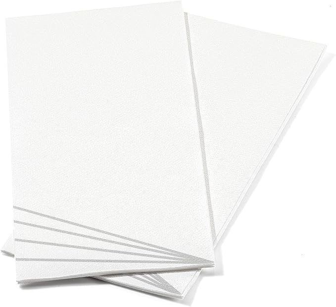 50 Pack Linen Feel Guest Paper Hand Towels | Disposable Super Absorbent Airlaid Paper Towels For Bathroom, Party, Weddings, Or Events | 12 x 17 Inches 1/6 Folded Decorative Design