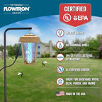 Flowtron Bug Zapper, 1-1/2 Acre of Outdoor Coverage with Powerful 80W Bulb & 5600V Instant Killing Grid, Electric Insect, Fly & Mosquito Zapper, Made in The USA, UL Certified - Tan Color