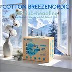 BellaLuce Laundry Detergent Sheets – 240 Loads Fresh Scent, Hypoallergenic & Eco-Friendly Laundry Sheets Detergent, Plastic-Free Washer Sheets for Home, Dorm & Apartment