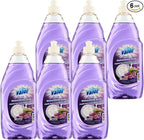 Valor Dishwashing Liquid, 25 fl oz – Dish Soap for Kitchen & Bathroom, Grease-Fighting, Gentle on Hands, Fast Rinse, Eco-Friendly Biodegradable Formula (25.5 oz (Pack of 6), Lavender)