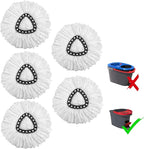 5-Pack Mop Replacement Heads for Ocedar Mop Replace Head EasyWrin Spin Mop Heads Replacements, Easy Cleaning Mop Head Replacement