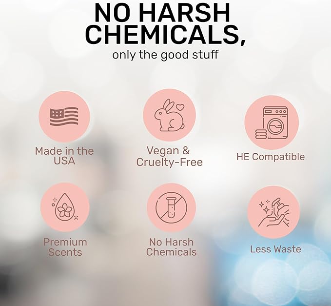FREY In-Wash Laundry Scent Boosters - Fragrance Booster & Fabric Smell Deodorizer | Odor Eliminator for Fresh Scented Clothes (8 Fl (Pack of 2), Jasmine Meadow)