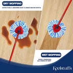 Mop Head Replacement, 3 Pack Spin Mop Refill Replace Head, Microfiber & Machine Washable