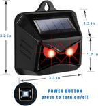 6 Pack Solar Animal Repellent, Predator Eyes Animal Deterrent Sentinels with Red LED Blinking Lights Drive Away Raccoon, Deer, Skunk, Cat, Coyote from Yard Farm and Chicken Coops
